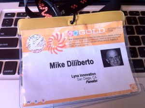Mike Diliberto's South by Southwest Speaker Badge
